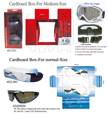 Cardboard Box-For Medium-Size Ski Goggle